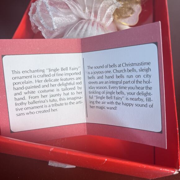 Christmas Ornament Collectors Club Porcelain Jingle Bell & Sugar Candy Fairy Lot - Picture 10 of 16